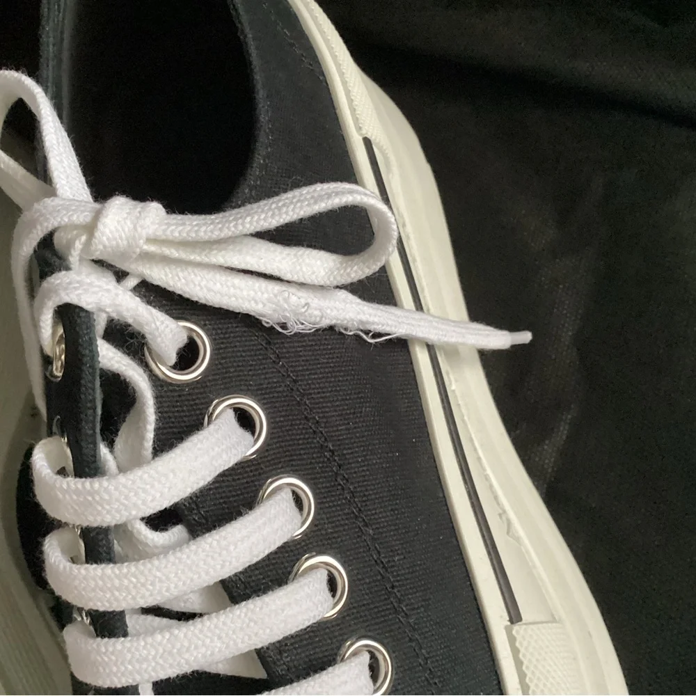 Alexander McQueen Tread Slick Canvas Platform Sneakers, Size 41 - Picture 10 of 14